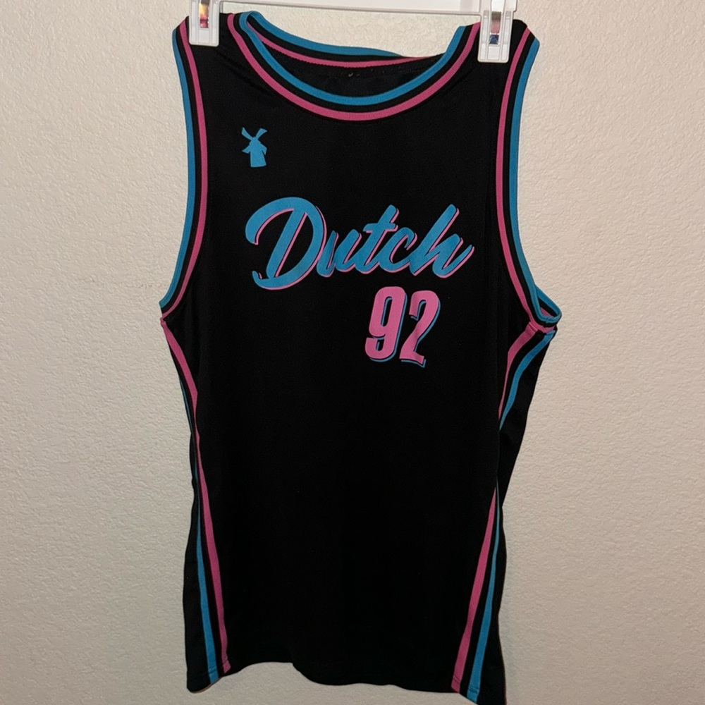 Dutch bros Vintage Miami Jersey! Size Xl